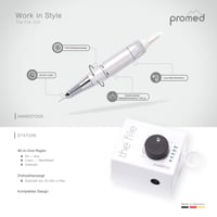 Pila electrică pentru unghii Promed The File 525, 25000 rpm, rotație bidirecțională, pentru unghii cu gel, acril și naturale, manichiură și pedichiură 3