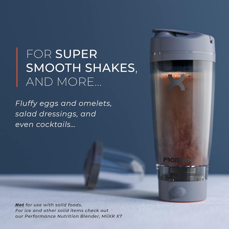 Promixx Pro Shaker Bottle 600ml Graphite Grey/Orange BPA mentes