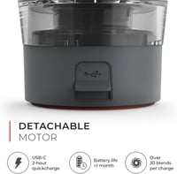 Promixx Pro Shaker Bottle 600ml Graphite Grey/Orange BPA mentes 5