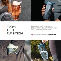 Promixx PURSUIT šejker na proteín 950 ml - Nepriepustná BPA-free fľaša na proteínový prášok a predtréningové nápoje - Oceánovo modrá 3