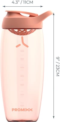 Promixx PURSUIT Protein Shaker 950ml Korall - BPA-mentes, Szorosan Záródó 9