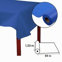 Rolă față de masă de unică folosință Pronappe R785046I din material nețesut Spunbond, 50 m x 1,20 m, albastru marin, rezistentă la rupere, hidrofobă 7