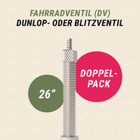 Duálna sada duší na bicykel Prophete s Dunlop ventilom, 26 x 1,75 – 26 x 2,125 palcov (ETRTO 47-559, 57-559), 2 ks 2