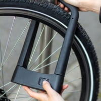 Lacăt pentru bicicletă Prophete cu cititor de amprentă, antifurt tip potcoavă, lacăt securizat pentru bicicletă cu senzor de amprentă 7