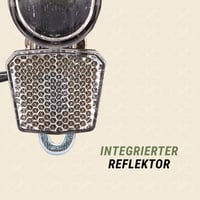 Far LED pentru bicicletă Prophete 15 Lux - Cu întrerupător pornit/oprit și reflector detașabil - Pentru dinam în butuc și dinam lateral - Omologat StVZO - Cu suport Nirosta 4