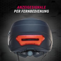 Inteligentná cyklistická prilba Prophete so štítom, HD kamerou, Bluetooth reproduktorom a diaľkovým ovládaním smerových svetiel, čierna, veľkosť M/L 6