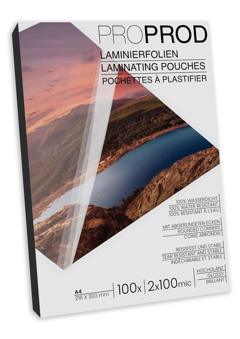 Laminovacie fólie ProProd A4 2x100 mikrónov lesklé - 100 ks