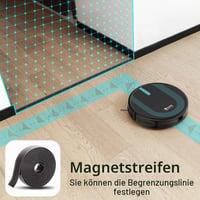 Proscenic 850T Robot Porszívó és Felmosó, 3000Pa, 2 az 1-ben Tartály, Intelligens Navigáció, Kisállat-barát, Siri, Alexa, Google Home és App 8