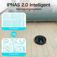 Proscenic 850T Robot Porszívó és Felmosó, 3000Pa, 2 az 1-ben Tartály, Intelligens Navigáció, Kisállat-barát, Siri, Alexa, Google Home és App 6