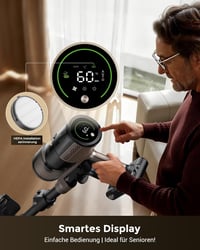 Proscenic P20 Vezeték Nélküli Porszívó Nedves Törléshez, 70 KPa, 680W, Állványos Töltővel 8