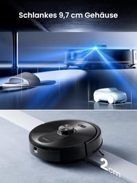 Proscenic Q10 robotporszívó felmosó funkcióval, 8000Pa, 200 perces üzemidő, LiDAR navigáció 5