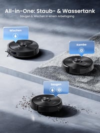 Proscenic Q10 robotporszívó felmosó funkcióval, 8000Pa, 200 perces üzemidő, LiDAR navigáció 6