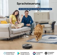 Proscenic Q8 Max robotporszívó önjáró állomással, 6000Pa, 200 perc üzemidő - Black 6