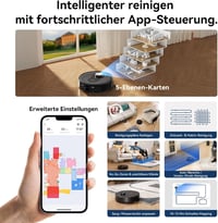 Proscenic Q8 robotporszívó intelligens navigációval 7