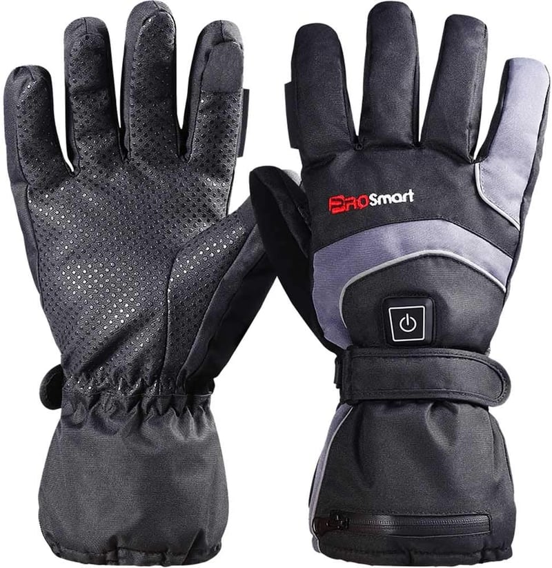 PROSmart Elektromos Fűthető Kesztyű L-es Akkumulátorral - Unisex Kézmelegítő Síeléshez, Snowboardozáshoz, Téli Sportokhoz
