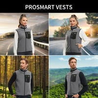 PROSmart Unisex Fűthető Mellény USB Akkumulátorral, Könnyű Fleece 5