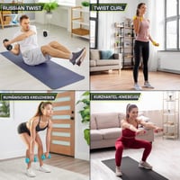ProSource Neoprénové činky s protišmykovým úchopom, súprava 2 kusov na cvičenie, 1-12 lb 6