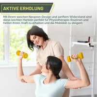 ProSource Neoprénové činky s protišmykovým úchopom, súprava 2 kusov na cvičenie, 1-12 lb 5