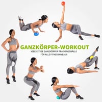 Závažová fitlopta ProSource na pilates, jogu, silový tréning a fyzioterapiu, od 2 lb do 8 lb, farebne odlíšená 5
