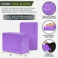 Sada jogových blokov z EVA peny ProsourceFit – modrá – 2 ks 2