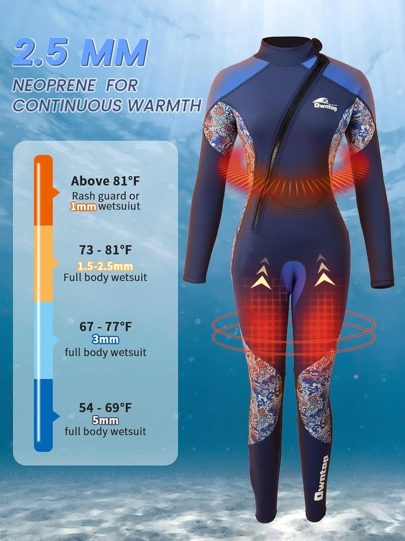 PROTAURI 3mm neoprén női wetsuit UV védelemmel búvárkodáshoz és szörfözéshez