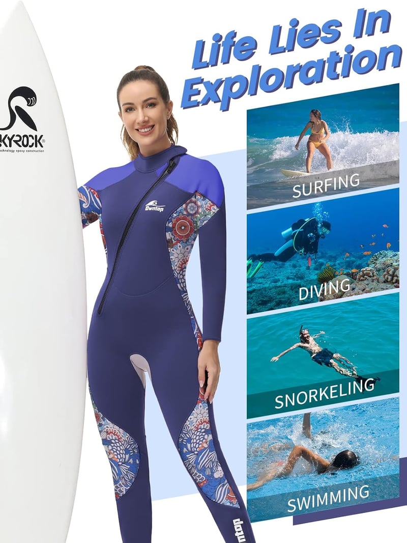 PROTAURI 3mm neoprén női wetsuit UV védelemmel búvárkodáshoz és szörfözéshez