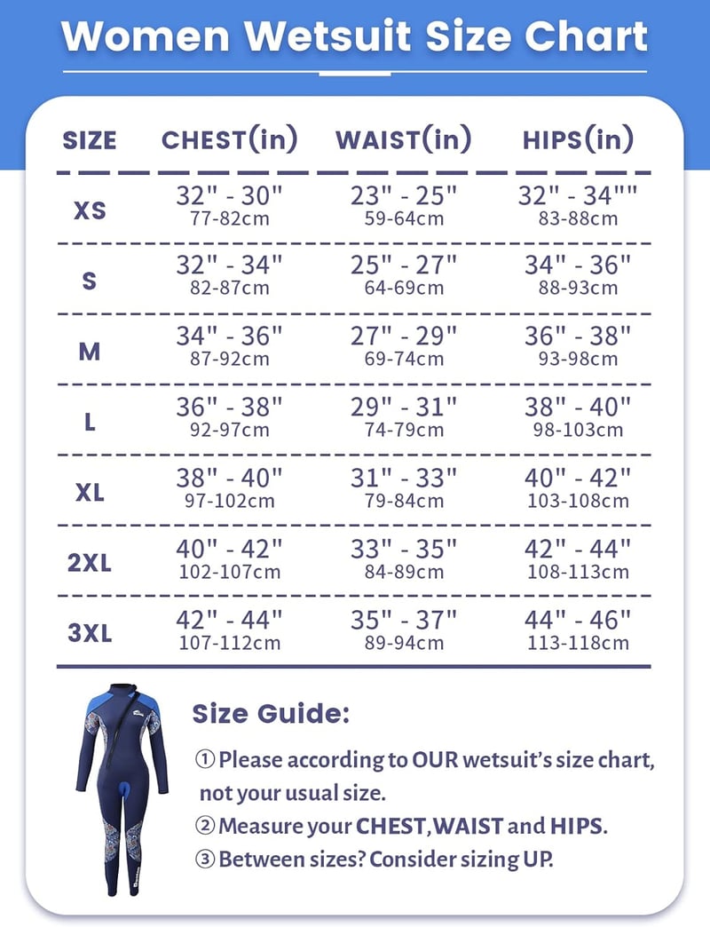 PROTAURI 3mm neoprén női wetsuit UV védelemmel búvárkodáshoz és szörfözéshez