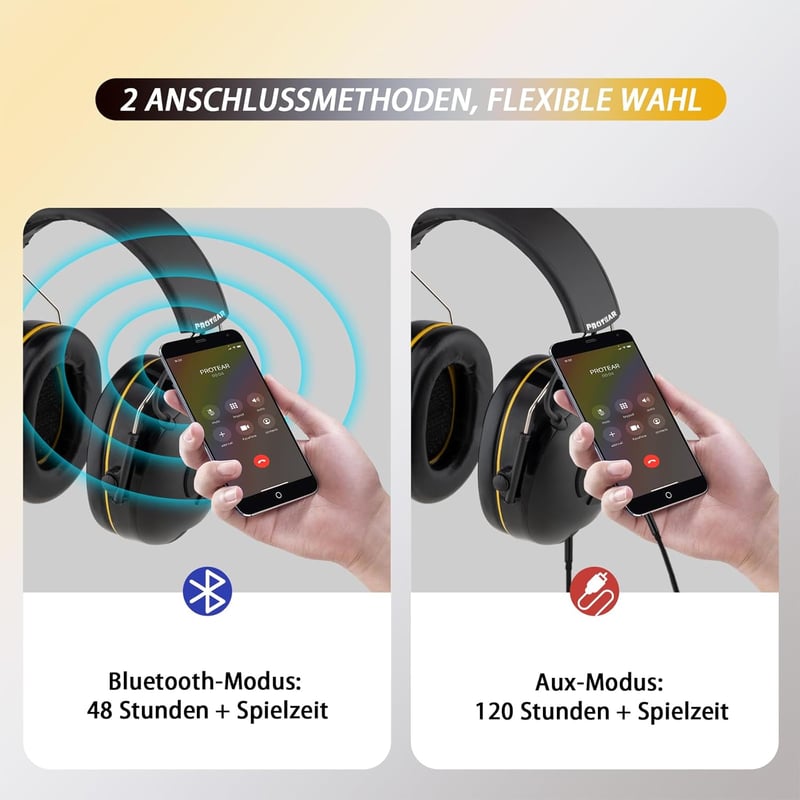 PROTEAR Bluetooth 5.4 Zajvédő Fülhallgató - 30dB SNR Hallásvédelem, Hi-Fi Hangzás, 120 Órás Üzemidő, Fűnyíráshoz, Famunkához

AI: I've creat