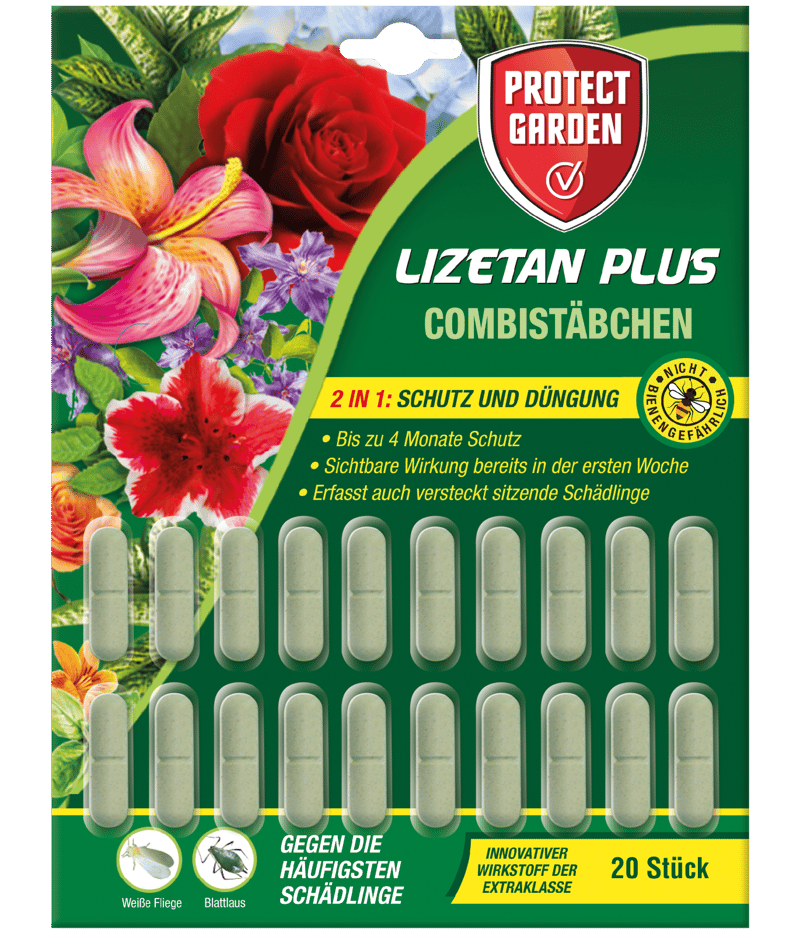 Batoane fertilizante și insecticide Protect Garden Lizetan Plus 2in1 - 20 buc.