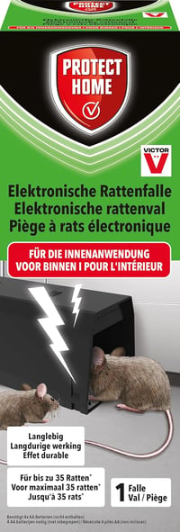 PROTECT HOME 6000V Elektromos Egércsapda Biztonságos Kártevőirtás 2