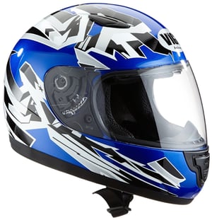 Detská motocyklová prilba protectWEAR SA03 - modrá - veľkosť XXS