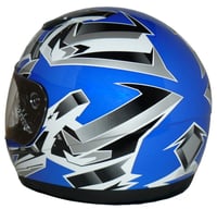 Detská motocyklová prilba protectWEAR SA03 - modrá - veľkosť XXS 6