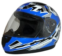 Detská motocyklová prilba protectWEAR SA03 - modrá - veľkosť XXS 3