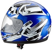 Detská motocyklová prilba protectWEAR SA03 - modrá - veľkosť XXS 2
