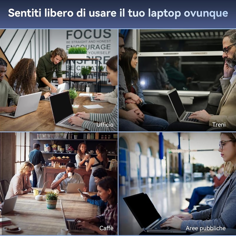 Protescreen 13.3" Laptop Monitorszűrő Privát Képernyővédelem Anti-Kék Fény