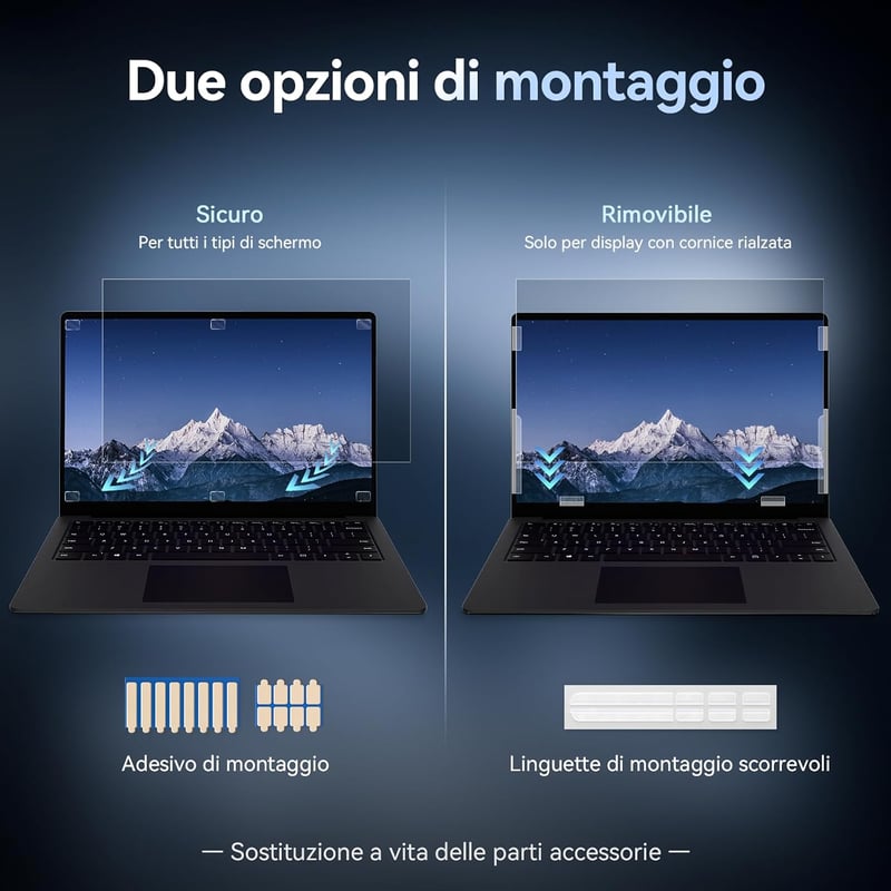Protescreen 13.3" Laptop Monitorszűrő Privát Képernyővédelem Anti-Kék Fény