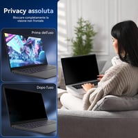 Protescreen 13.3" Laptop Monitorszűrő Privát Képernyővédelem Anti-Kék Fény 2