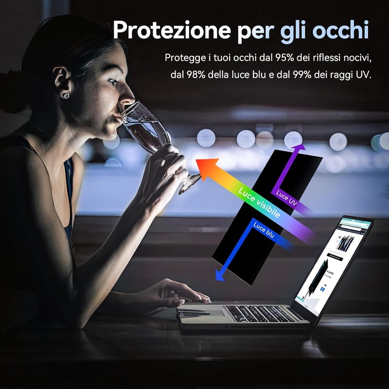 Protescreen 14" Laptop Adatvédelmi Szűrő 16:10 Anti-Glare