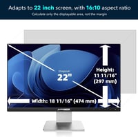 Protescreen 22 hüvelykes monitor képernyővédő fólia számítógép kijelző védelem anti-glare bevonattal 2