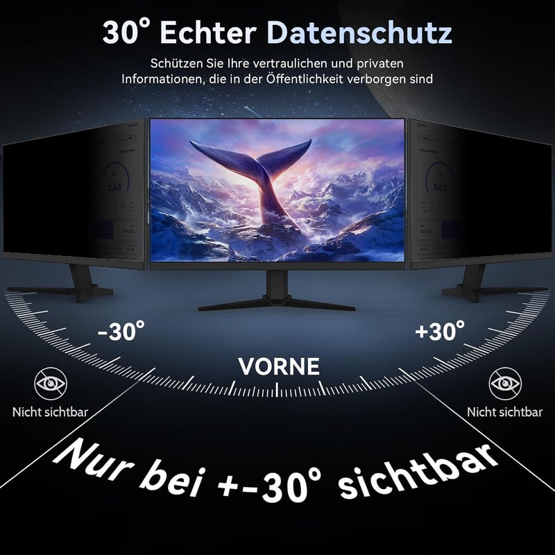 Protescreen 23.8" Monitor Adatvédelmi Szűrő 16:9 Kékfény Szűrő
