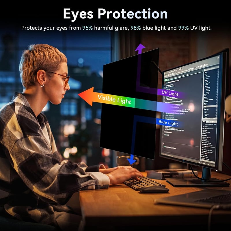 Protescreen 24" Monitor Adatvédelmi Szűrő 16:9 Kék Fény Szűrés