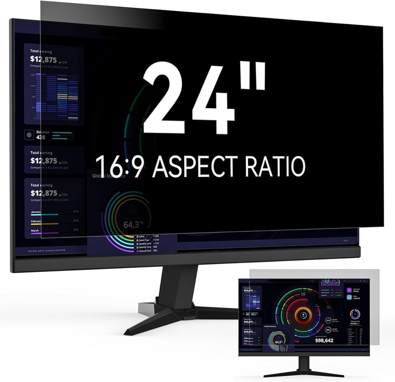 Protescreen 24" Monitor Adatvédelmi Szűrő 16:9 Kék Fény Szűrés