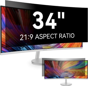 Protescreen 34" 21:9 monitorvédő fólia, kékfény szűrő, privacyfilter