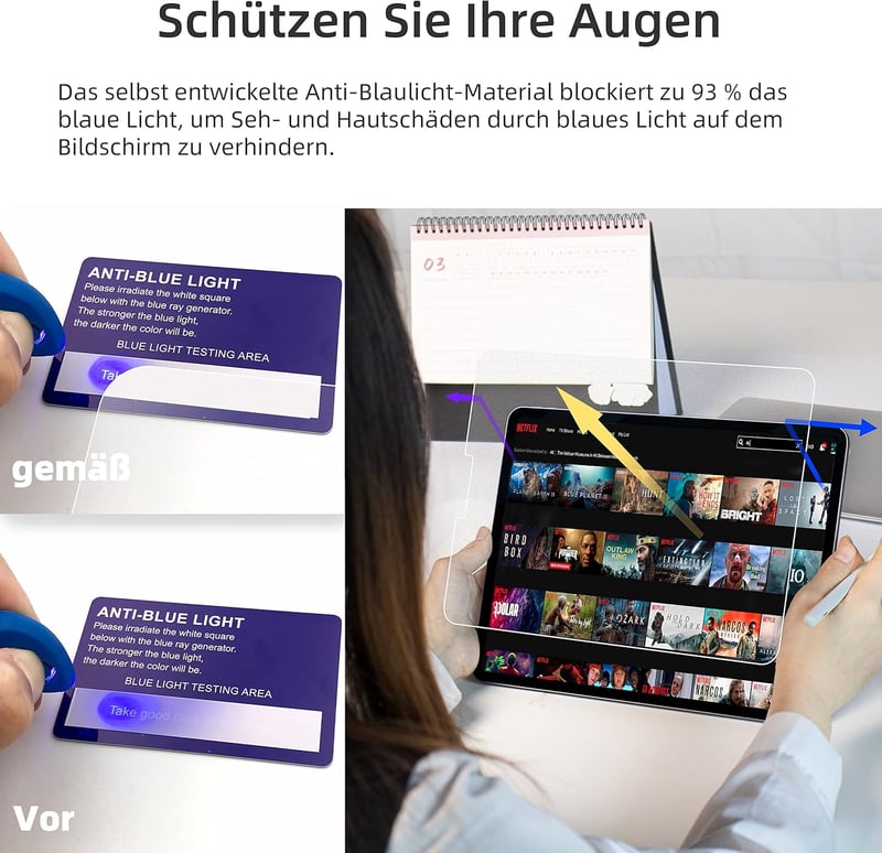 Protescreen 3db Matte Papír Képernyővédő iPad Air 5/4 és iPad Pro 11 Hüvelyk