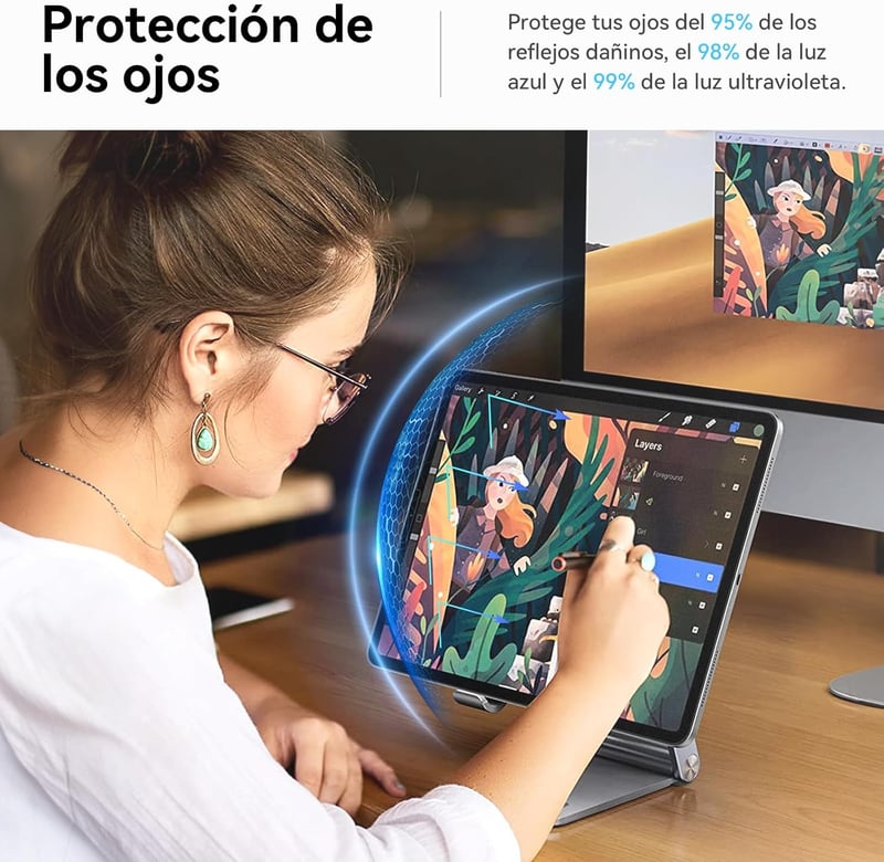 Protescreen iPad Pro 11 M4 2024 Papírhatású Képernyővédő Fólia 2db Matt