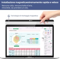 Protescreen MacBook Air/Pro 13" mágneses adatvédelmi képernyővédő kék fény szűrővel 2