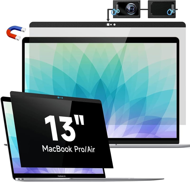 Protescreen MacBook Air/Pro 13" mágneses adatvédelmi képernyővédő kék fény szűrővel