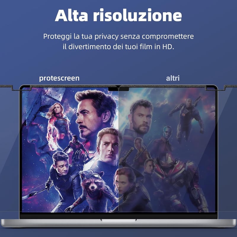 Protescreen MacBook Air/Pro 13" mágneses adatvédelmi képernyővédő kék fény szűrővel