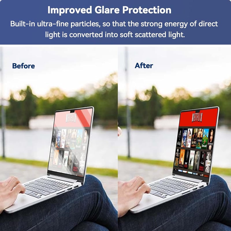 Protescreen MacBook Pro 14" kékfény szűrő képernyővédő 2db M1-M4 - MacBook Pro 14 (2021-2024)