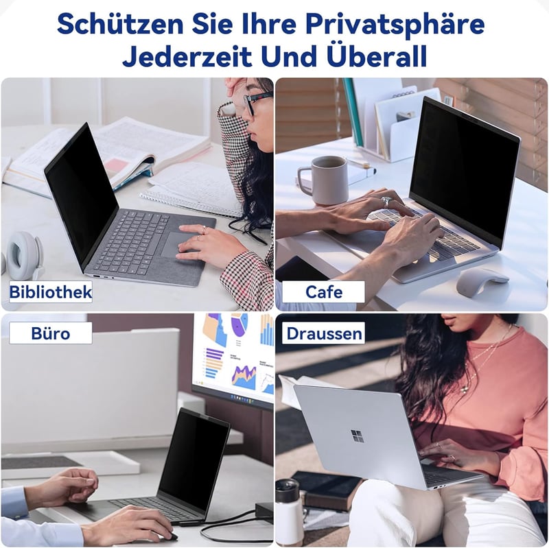 Protescreen Mágneses Adatvédelmi Szűrő Microsoft Surface Laptop Studio 14.4" - Kék Fény Szűrő